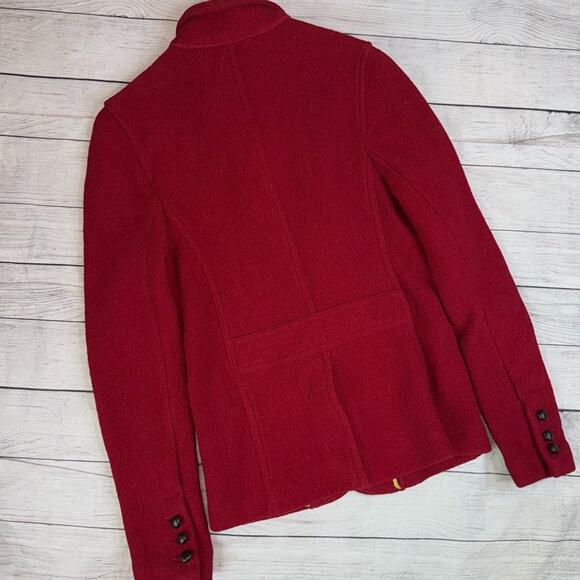 J. Crew Women's 100% Virgin Wool Blazer Jacket Red Size Small - Picture 5 of 6